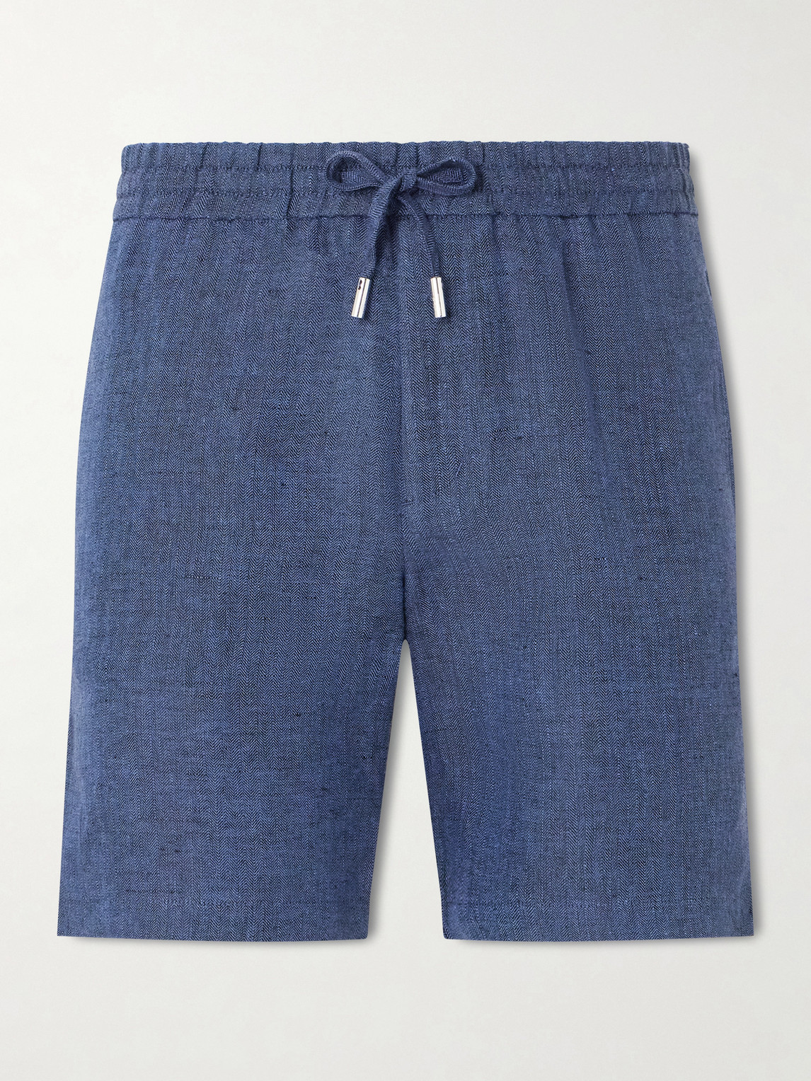 MR P. Straight-Leg Herringbone Linen Shorts - Men