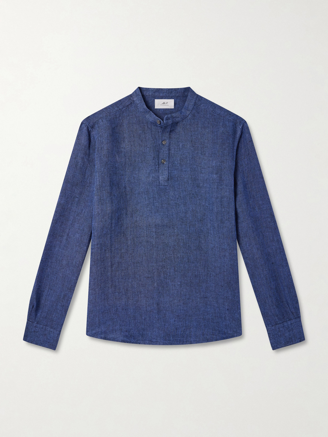 MR P. Herringbone Linen Shirt - Men