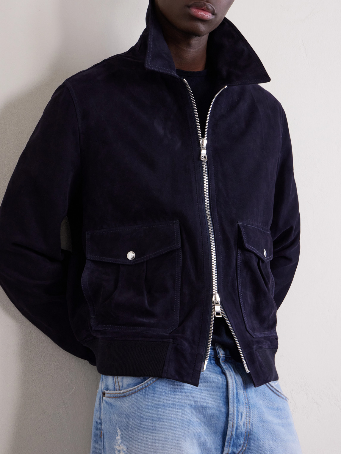Mr P. - Suede Blouson Jacket