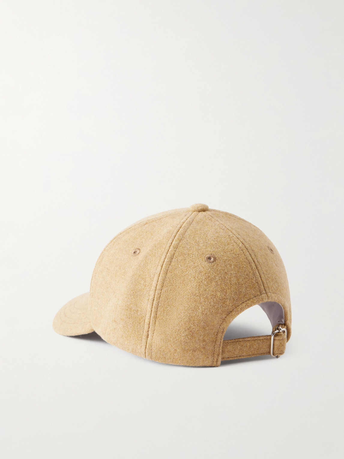Apc Charlie Logo-embroidered Wool Baseball Cap In Neutral