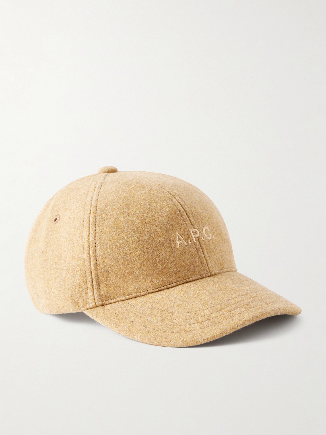 A.P.C. Charlie Logo-Embroidered Wool Baseball Cap - Men