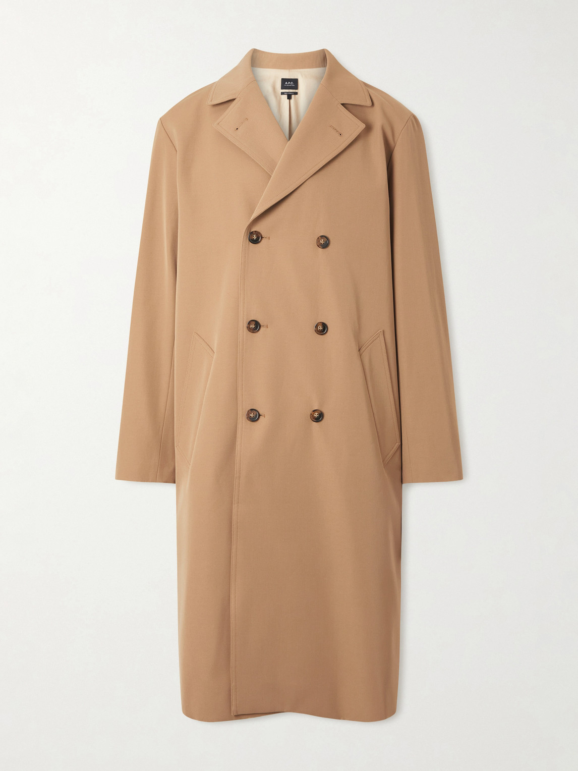A.P.C. Double-Breasted Twill Trench Coat - Men