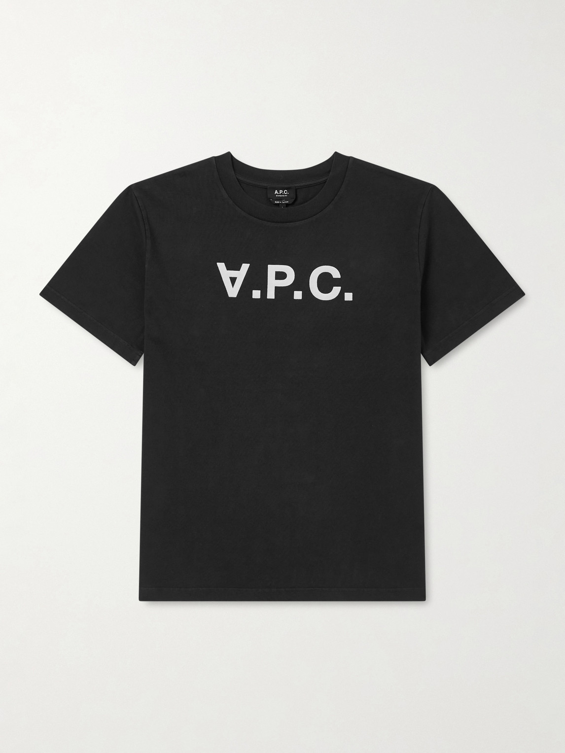 A.P.C. Standard Grand VPC Logo-Flocked Organic Cotton-Jersey T-Shirt - Men