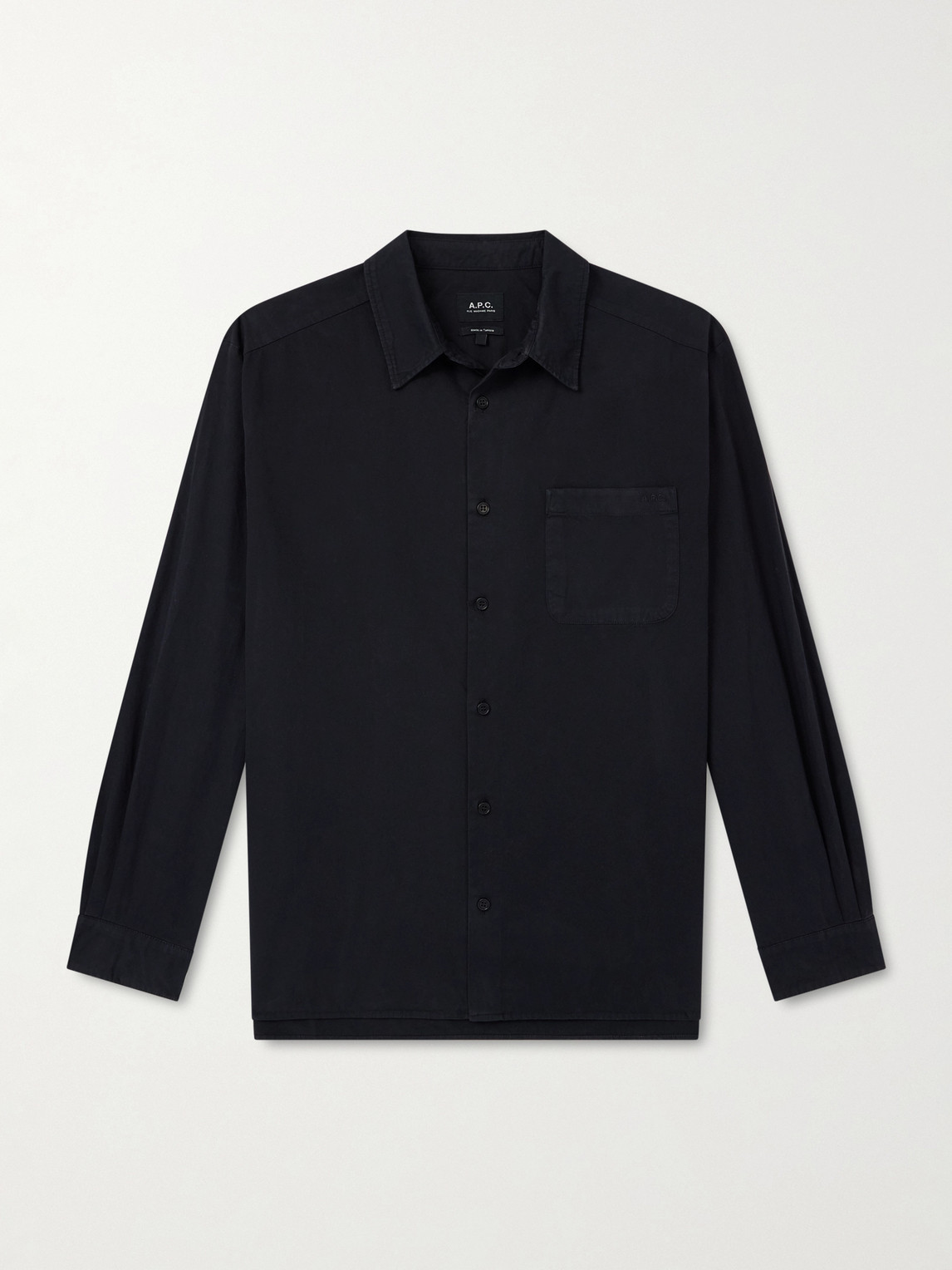 A.P.C. Malo Logo-Embroidered Organic Cotton Shirt - Men