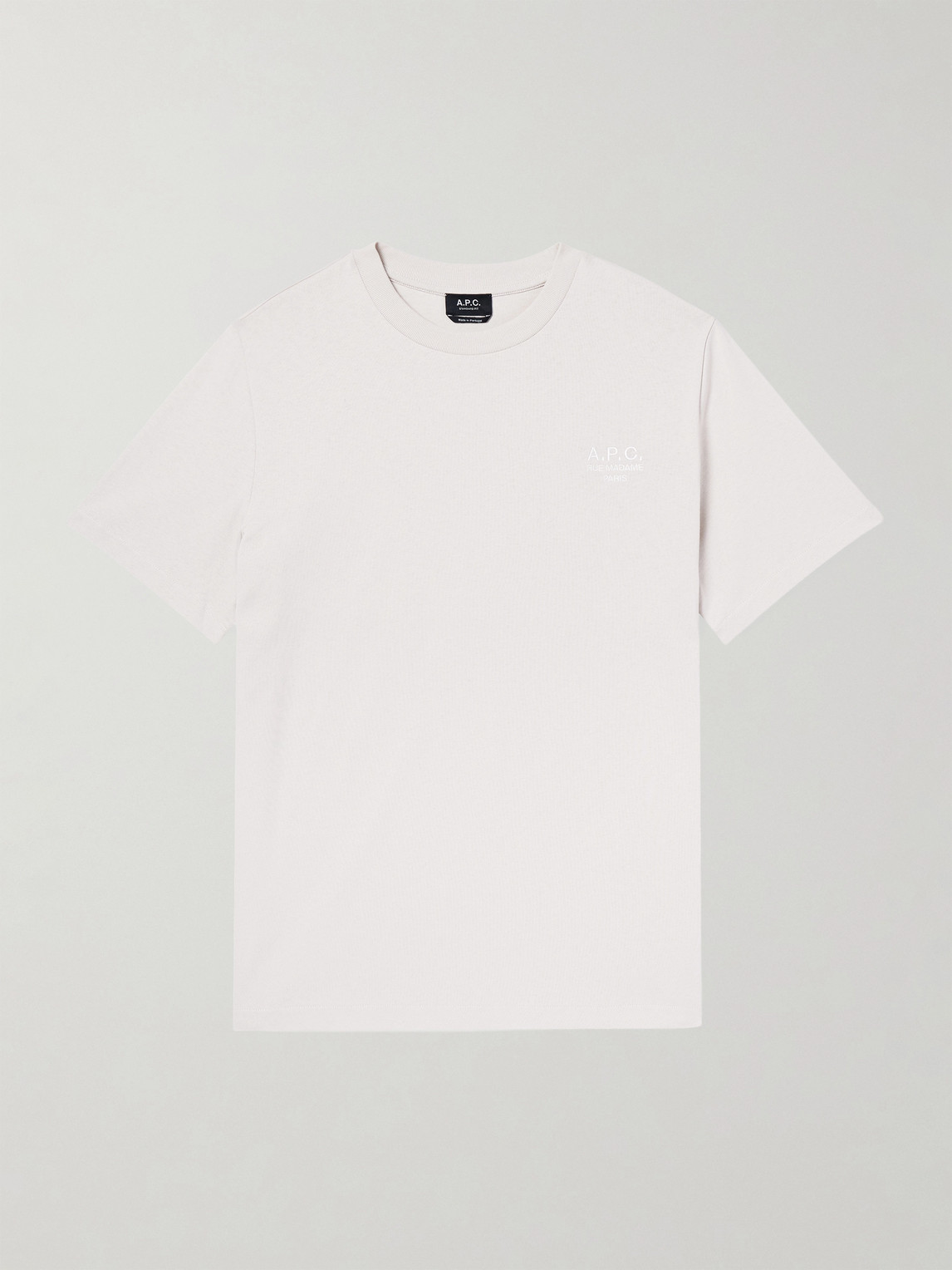 A.P.C. Logo-Embroidered Cotton-Jersey T-Shirten
