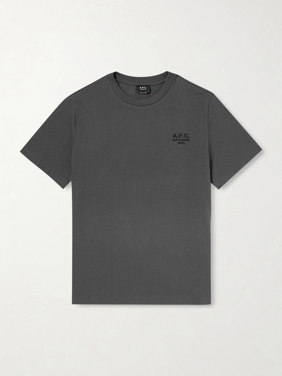 A.P.C. Logo-Embroidered Cotton-Jersey T-hirt - Men