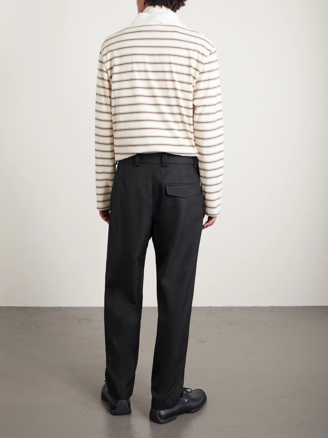  A.p.c. - Renato Straight-leg Pleated Twill Trousers - Men - Black - It 48 