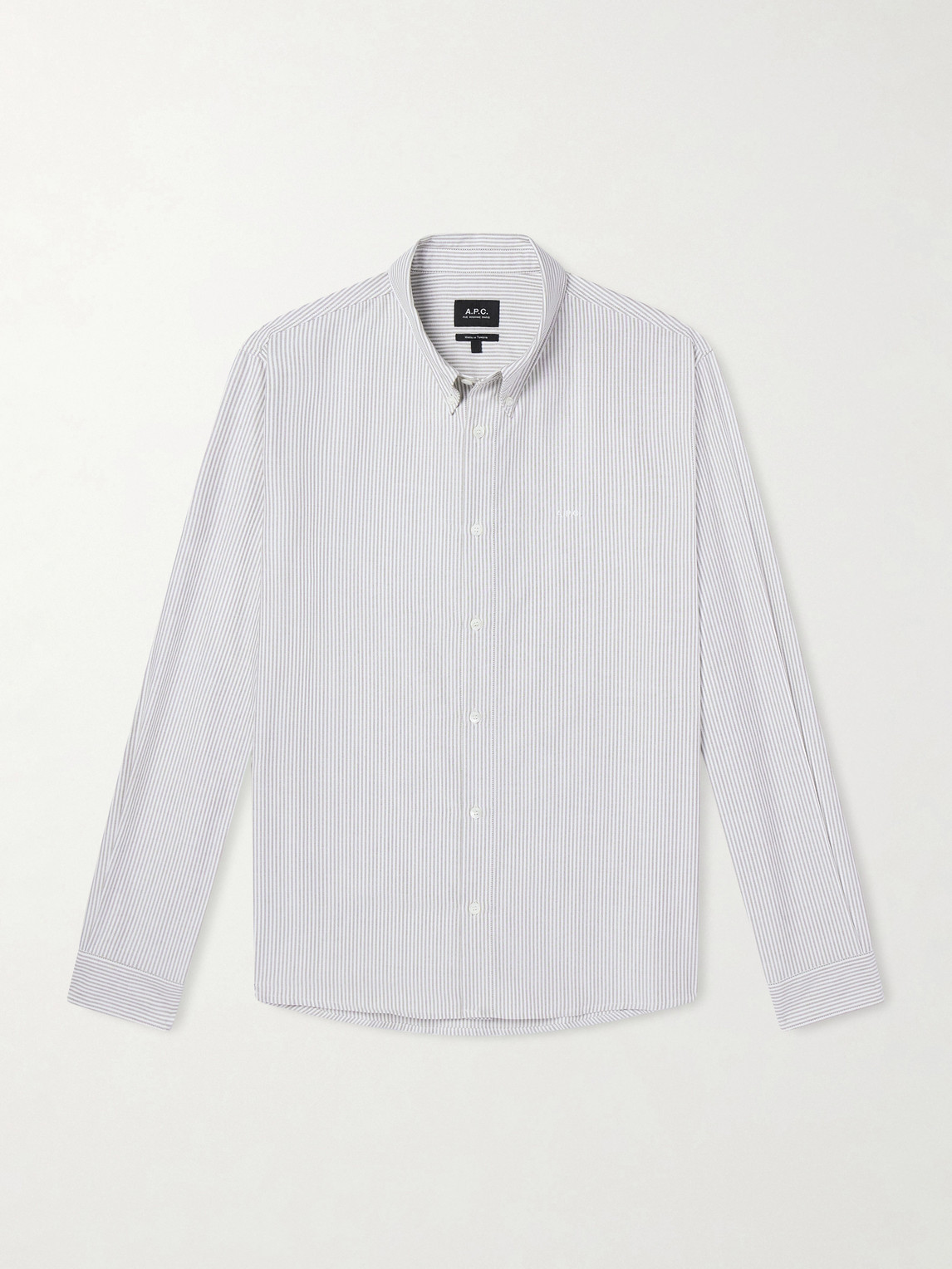A.P.C. Greg Pinstriped Cotton Oxford Shirt - Men