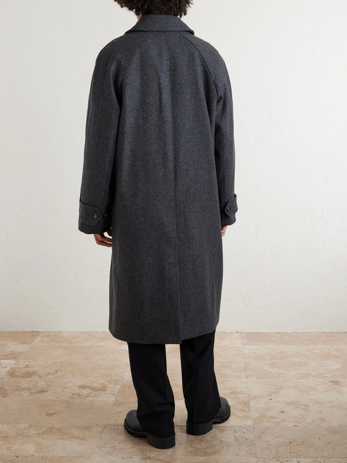 Apc Wool Coat In Gray