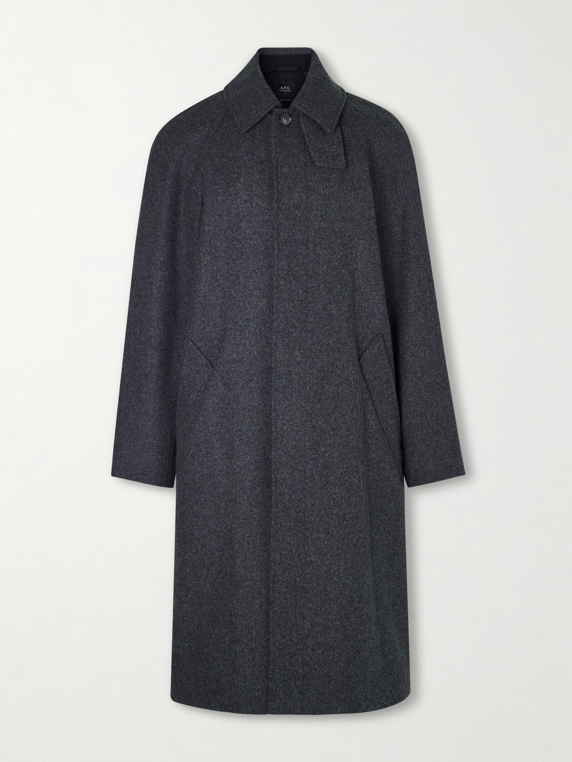 Apc Wool Coat In Gray