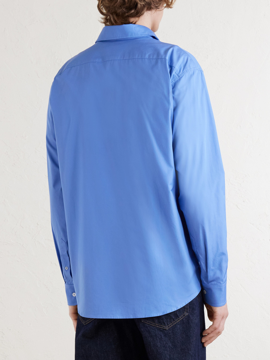  A.p.c. - Cotton-poplin Shirt - Men - Blue - M 