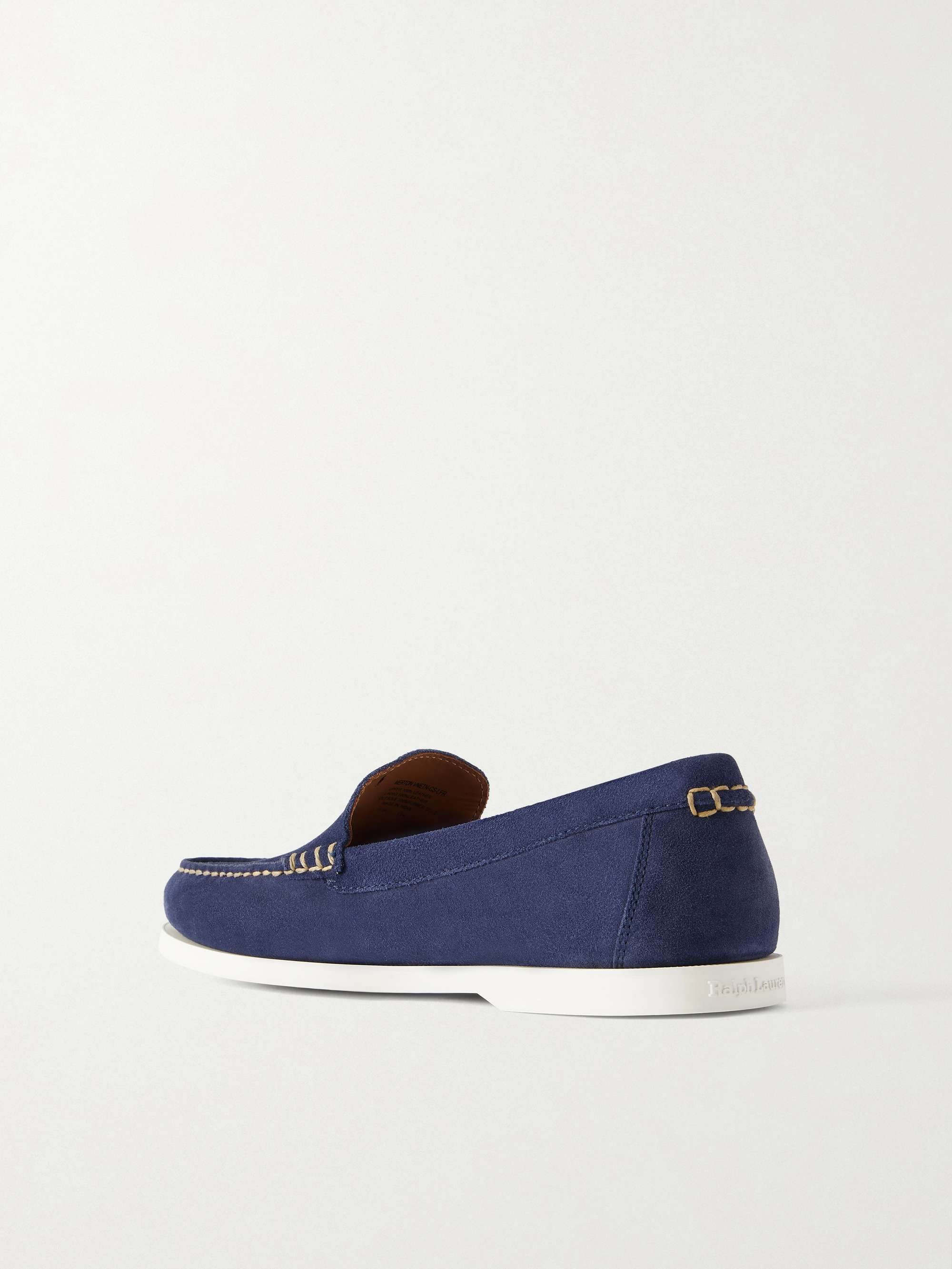 Suede Penny Loafers Outfit Loafers Dark Blue Kids H&M PH display picture 1