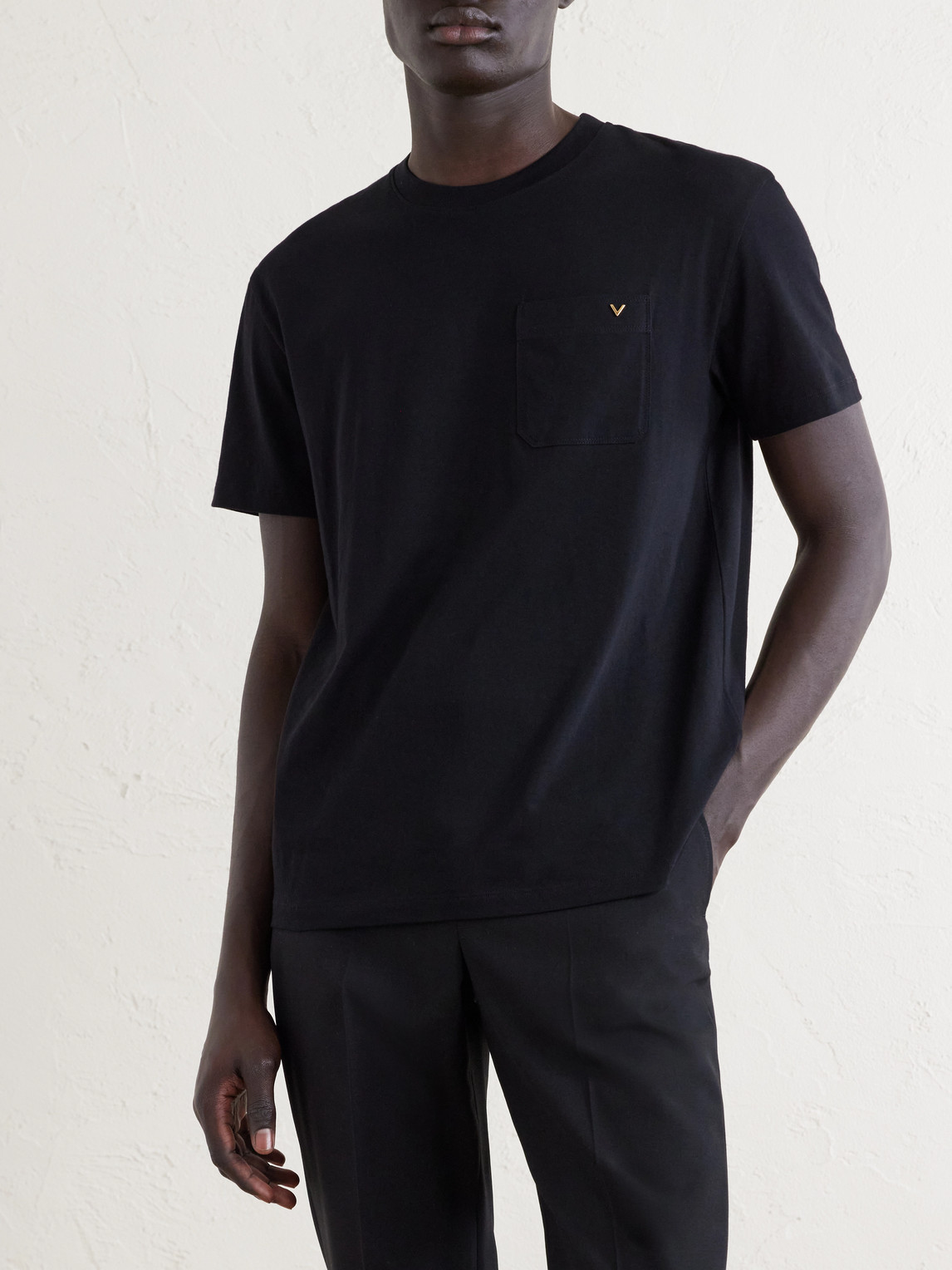 Garavani - Vgold Cotton-Jersey T-Shirt