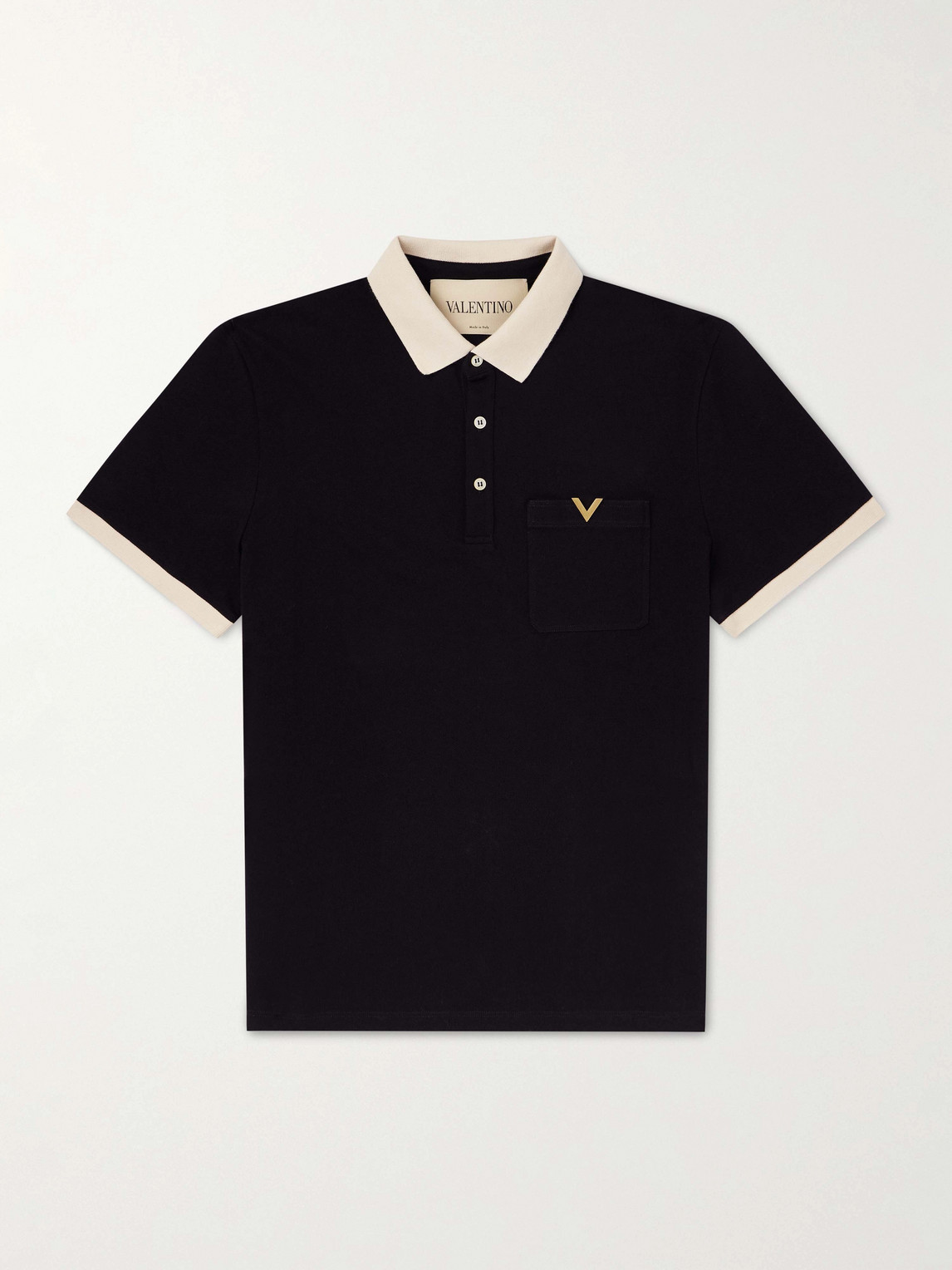 Valentino Garavani VGold Cotton-Piqué Polo hirt - Men
