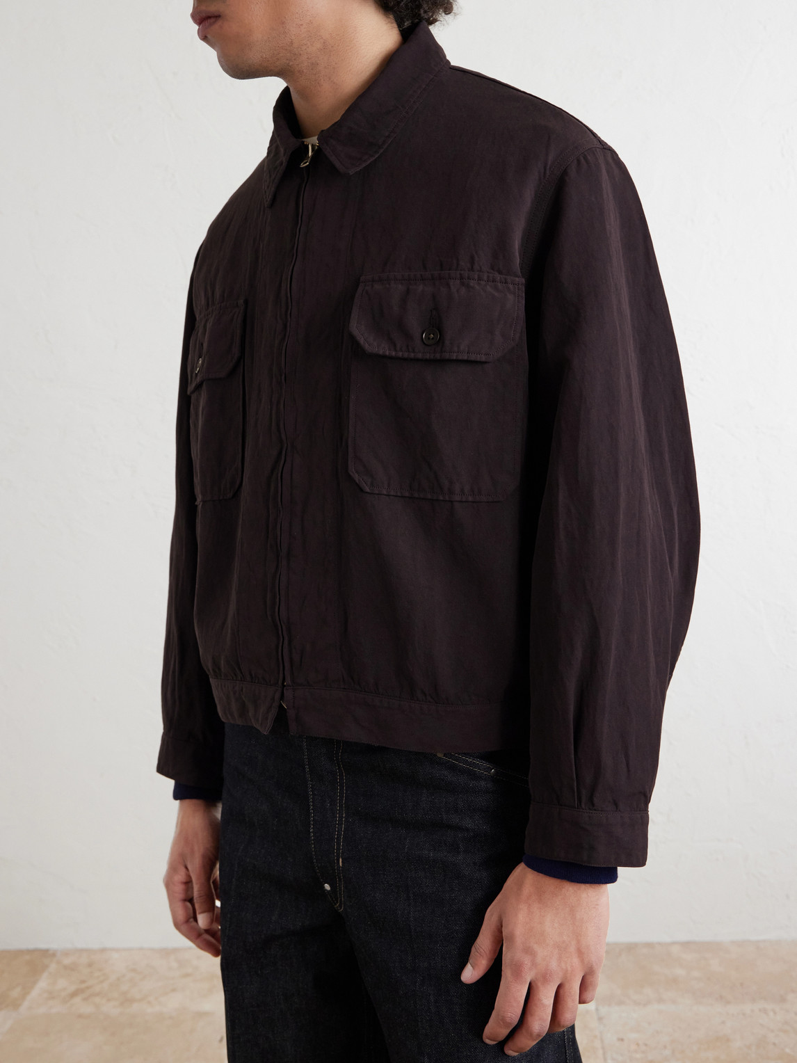  Kaptain Sunshine - Cotton And Linen-blend Jacket - Men - Brown - 2 
