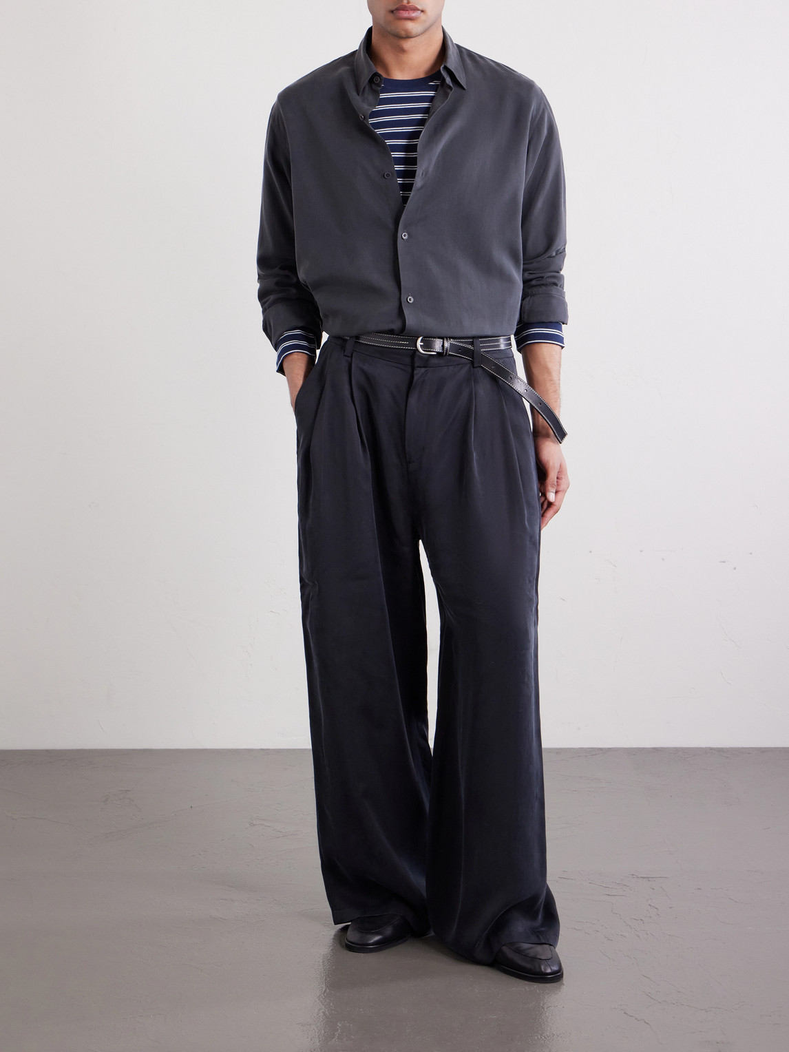 Silk-Gabardine Shirt