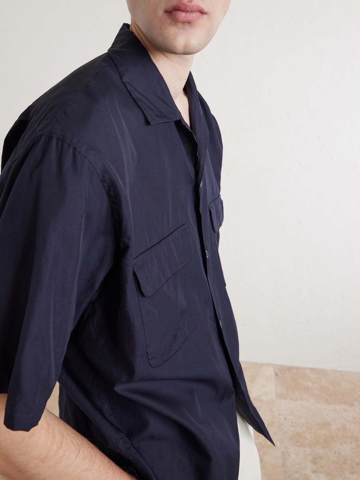 Cotton And Silk-Blend Shirt