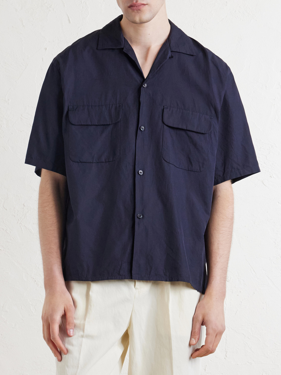 Cotton And Silk-Blend Shirt