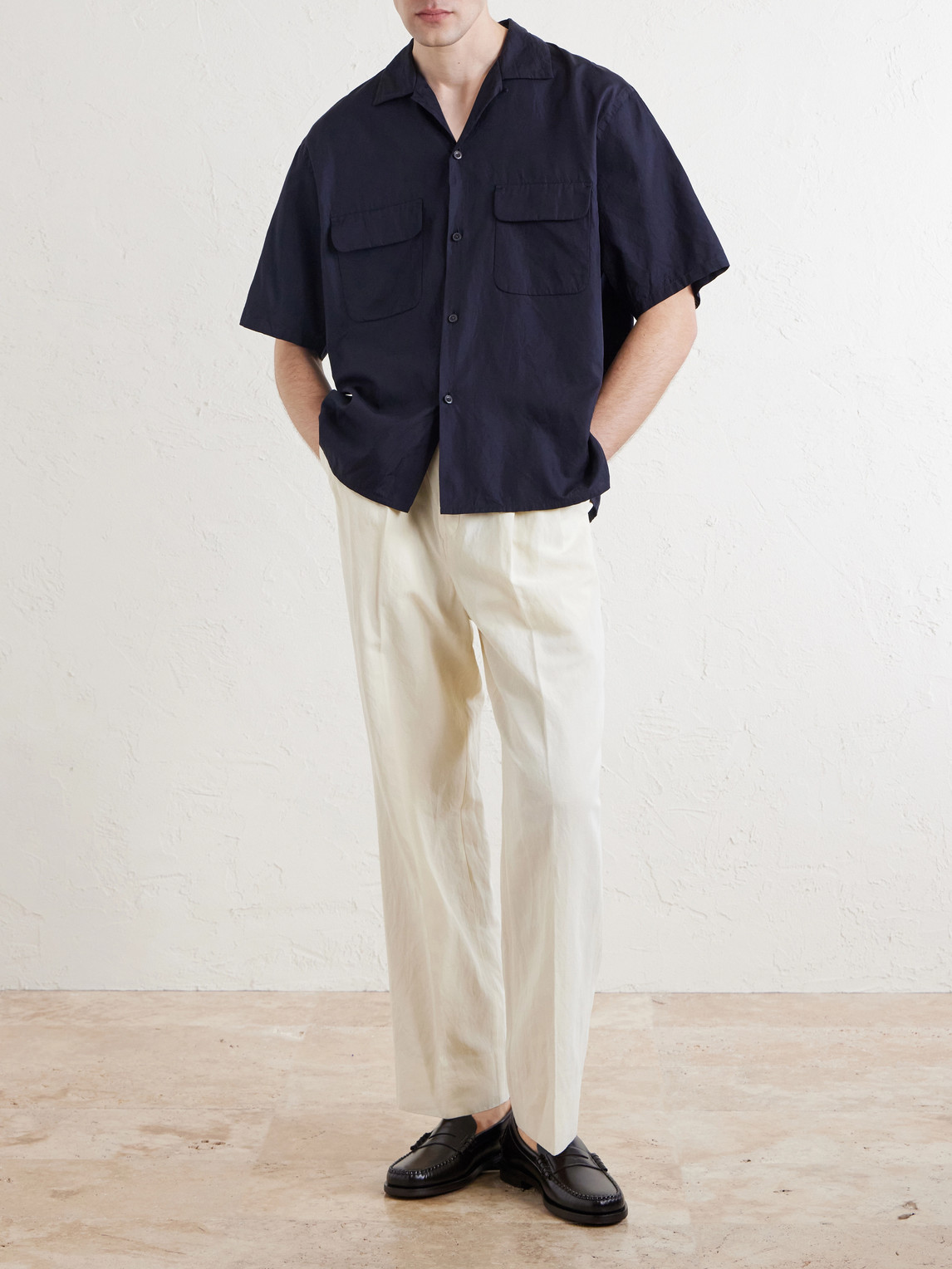Cotton And Silk-Blend Shirt