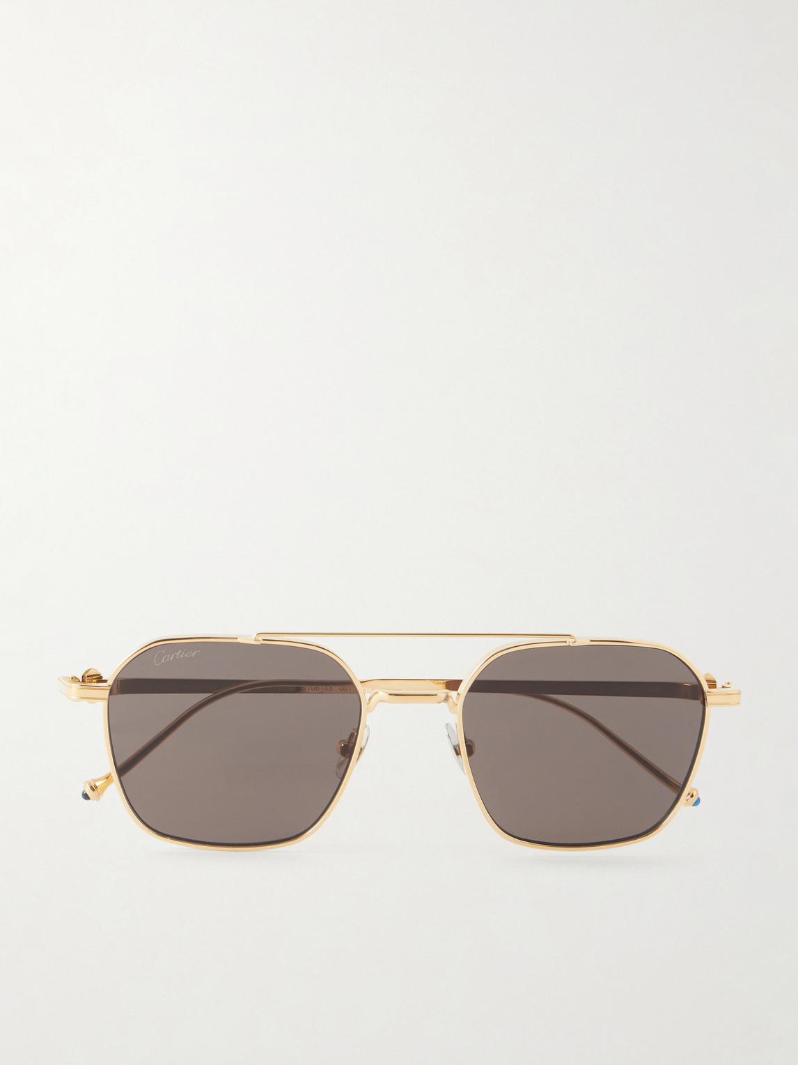 Cartier Eyewear Pasha Square-Style Gold-Tone Sunglasses - Men
