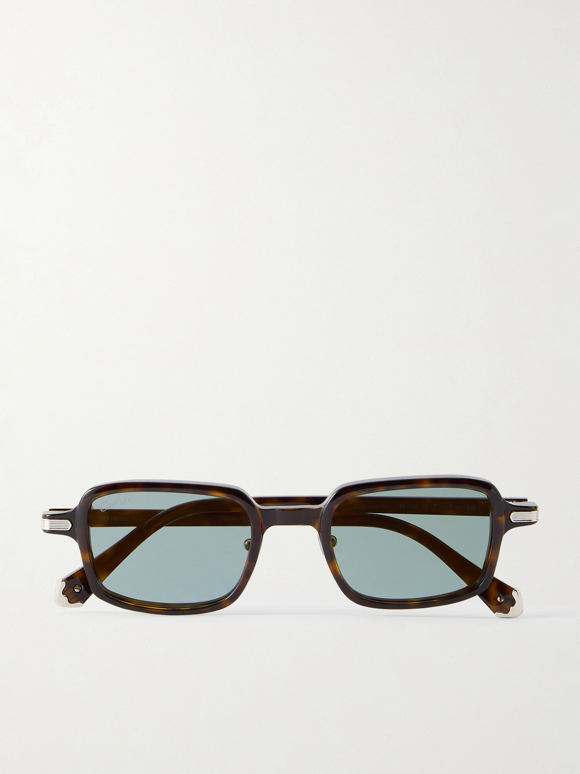 Cartier Eyewear Godron Square-Frame Tortoiseshell Acetate Sunglasses - Men