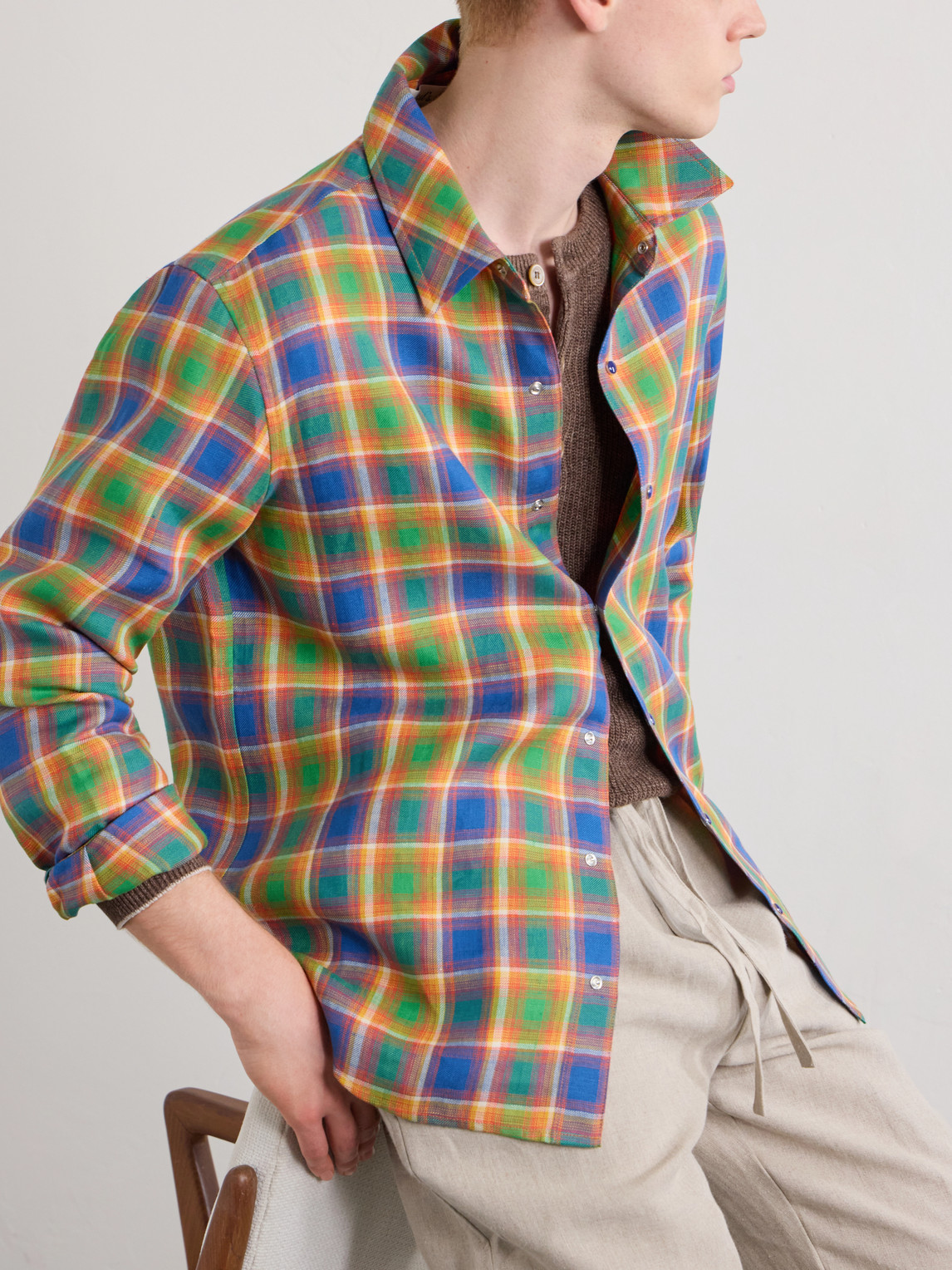 Checked Linen