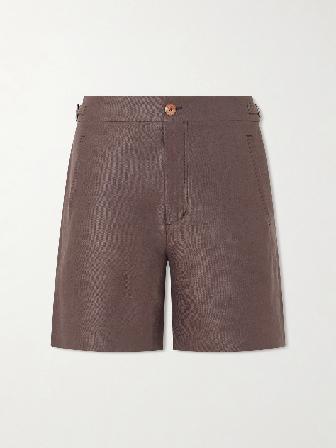 God's True Cashmere Straight-eg inen-Twill Shorts - Men