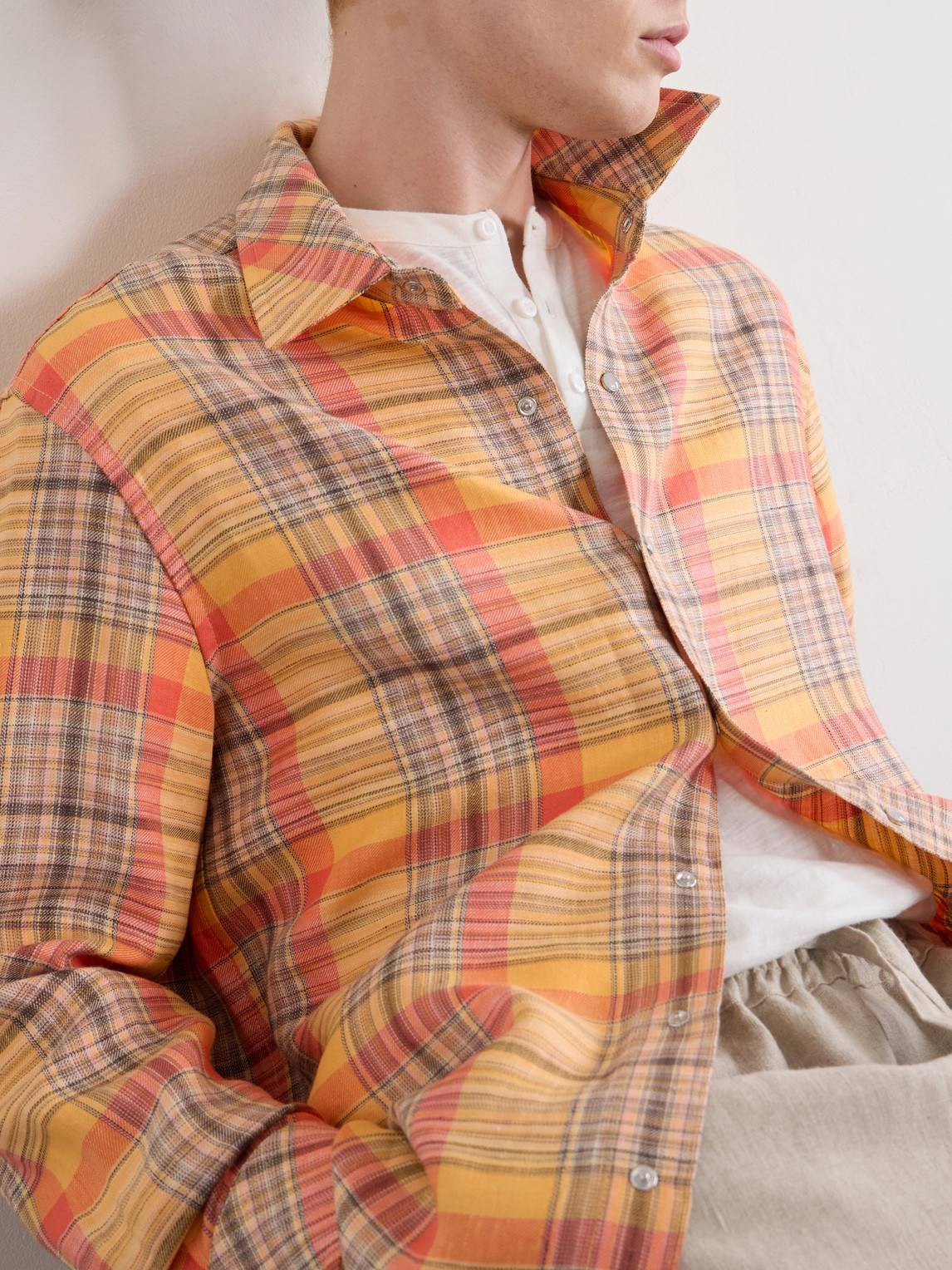 Twilight Checked Linen