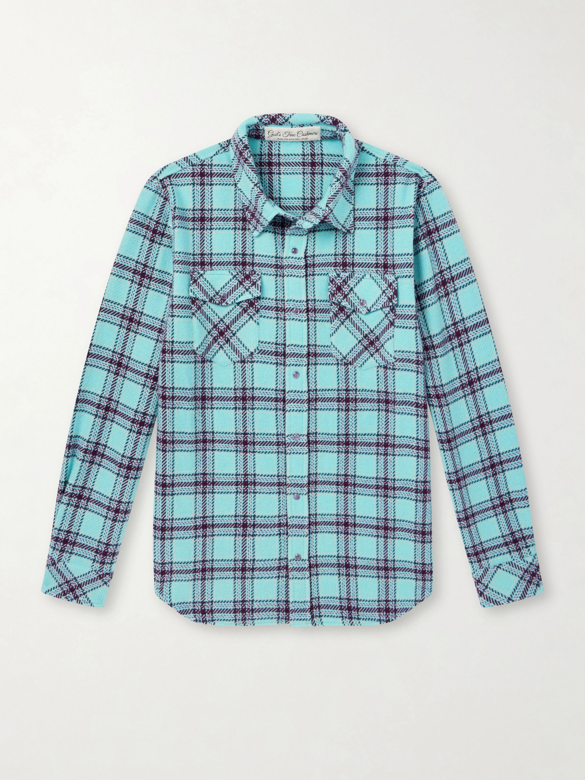 God's True Cashmere agoon Checked Cashmere Shirt - Men
