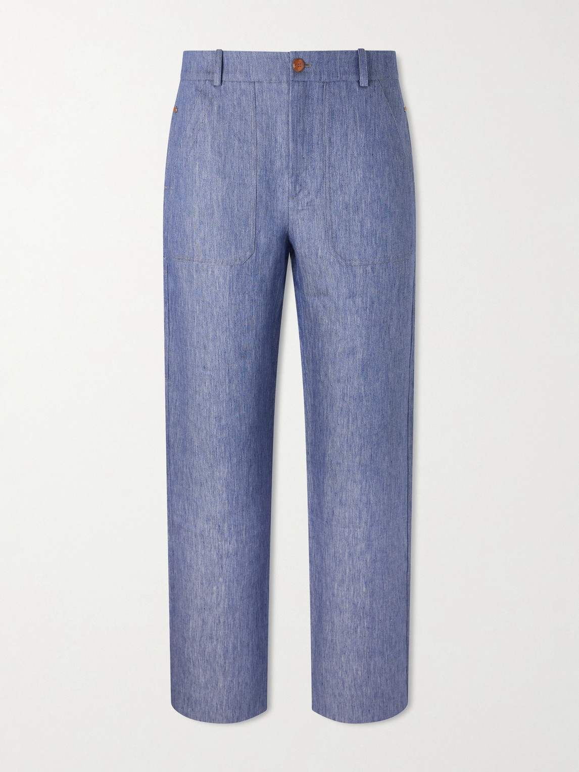 God's True Cashmere Wide-Leg Linen Trousers - Men