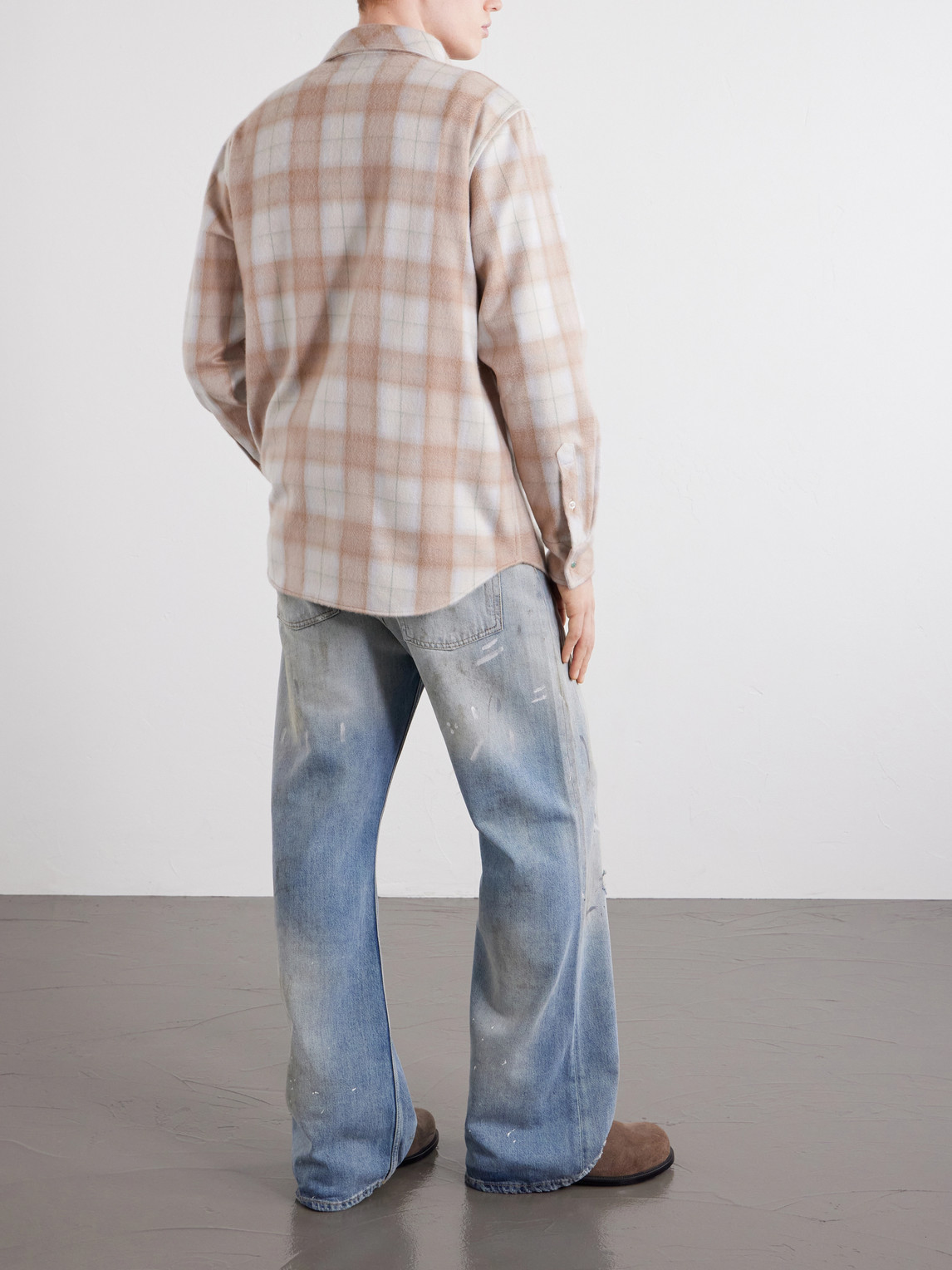  God's True Cashmere - Checked Cashmere Shirt - Men - Neutrals - S 