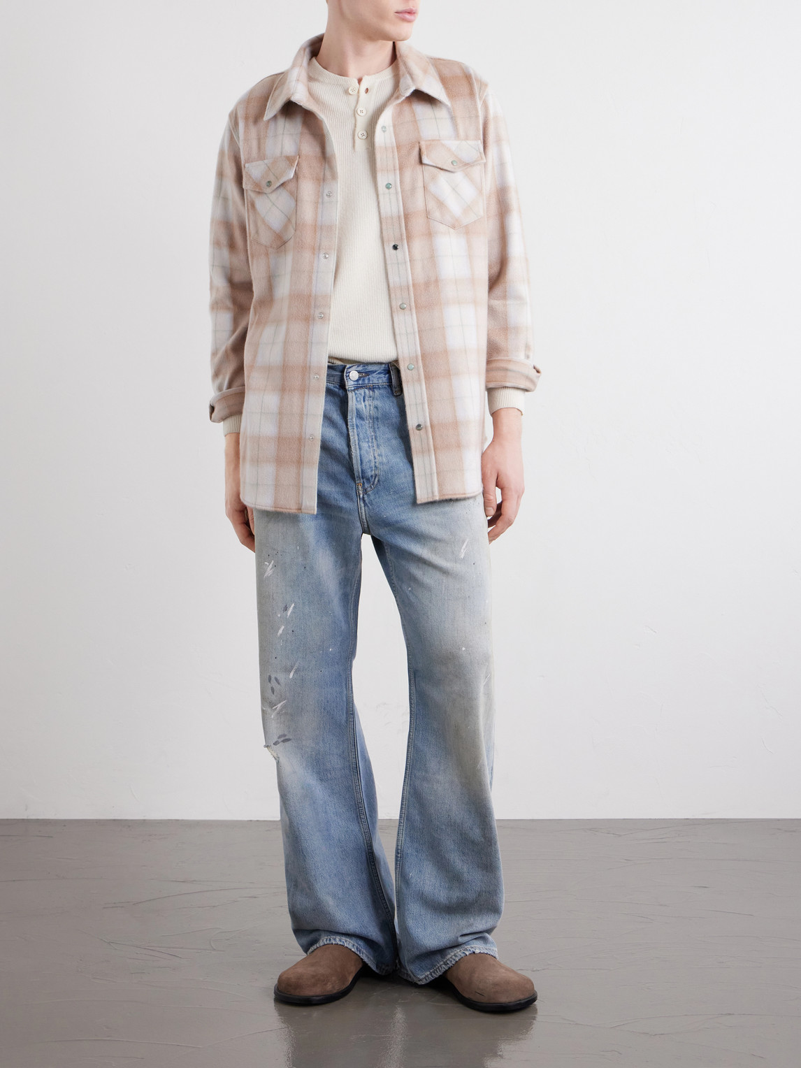 Cashmere Shirt Checked