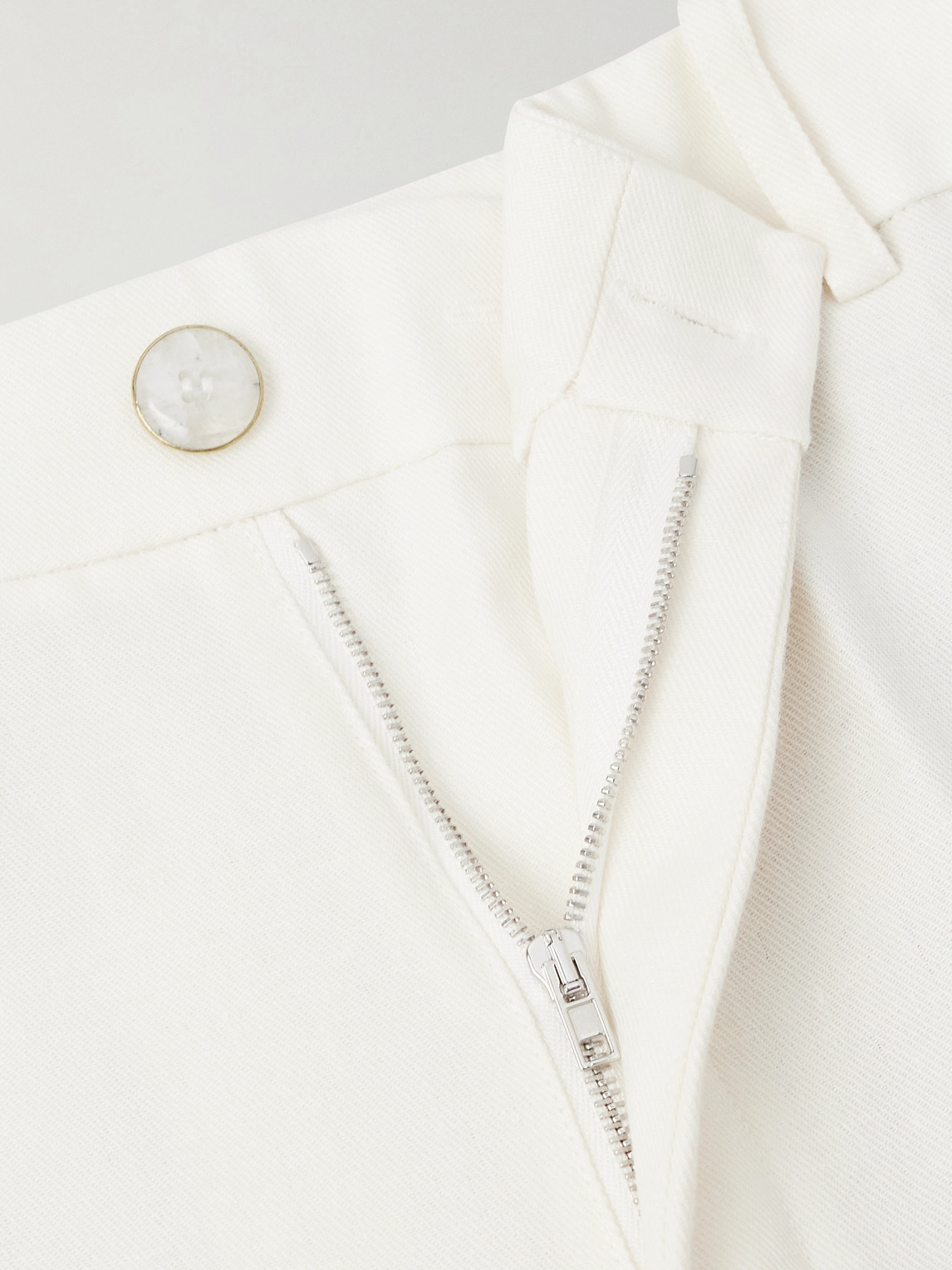 Straight-Leg Linen-Twill Trousers