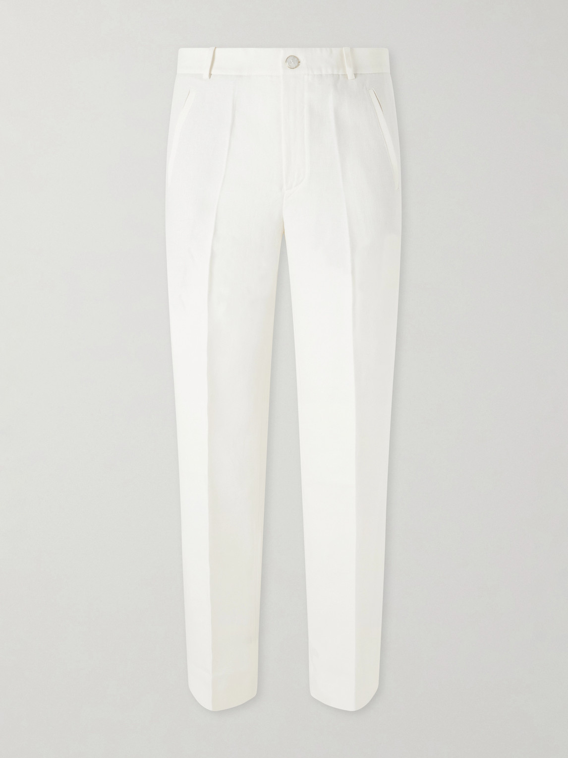 God's True Cashmere traight-Leg Linen-Twill Trousers - Men