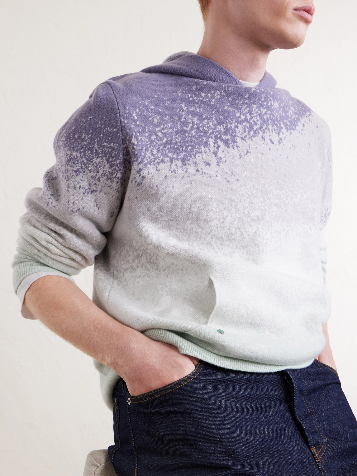 Ombre Cashmere Hoodie