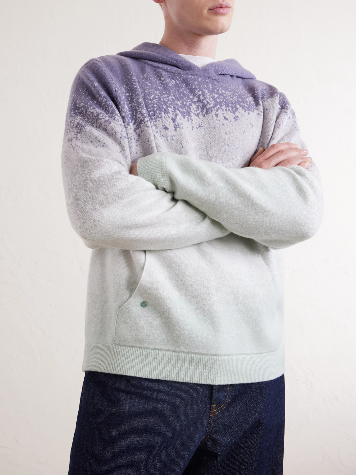 Ombre Cashmere Hoodie