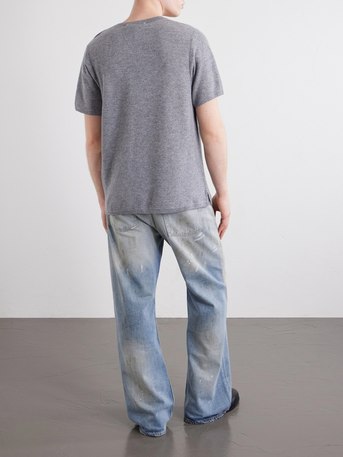  God's True Cashmere - Cashmere T-shirt - Men - Gray - Xs 