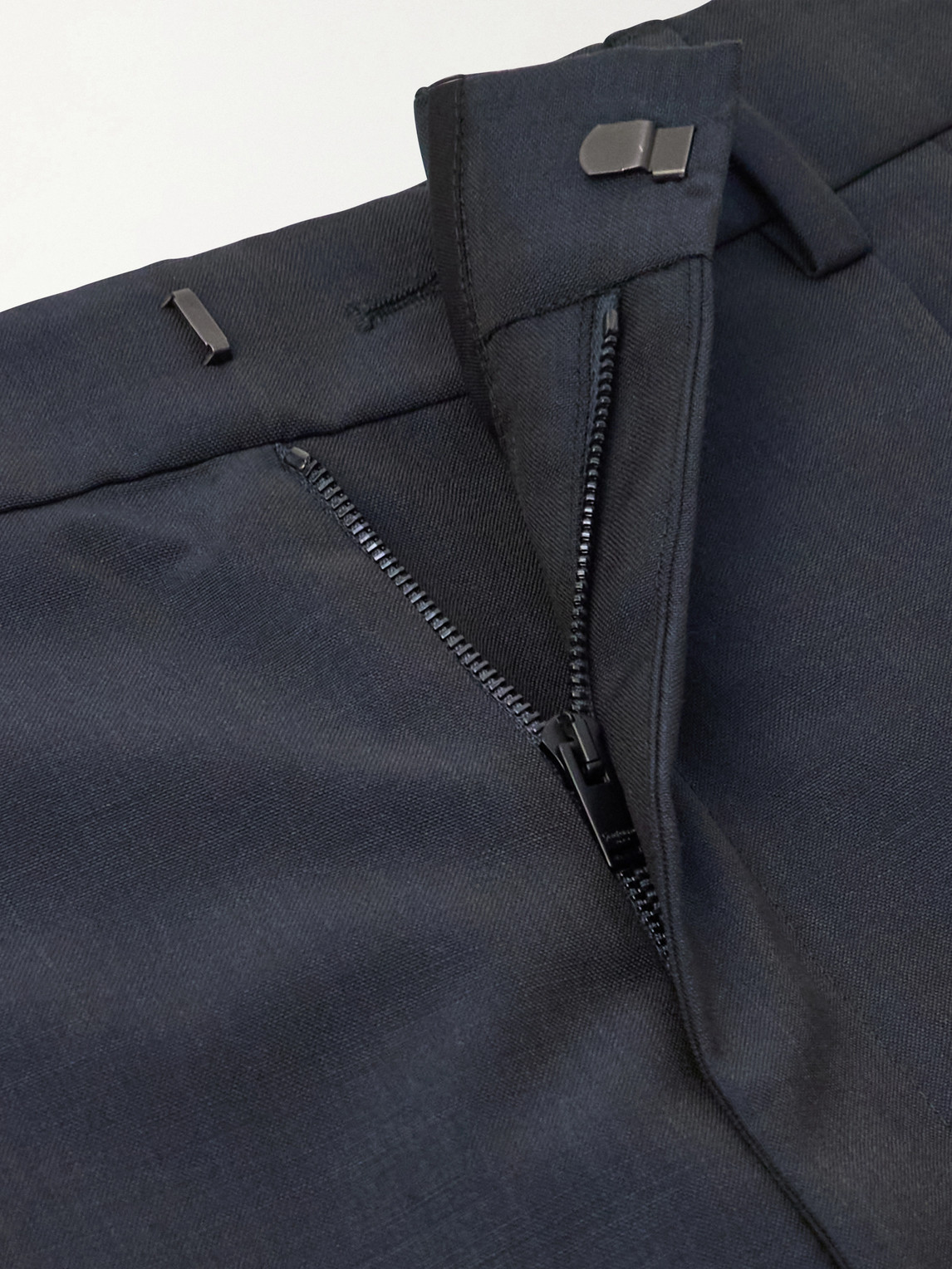 Tapered Pleated Wool