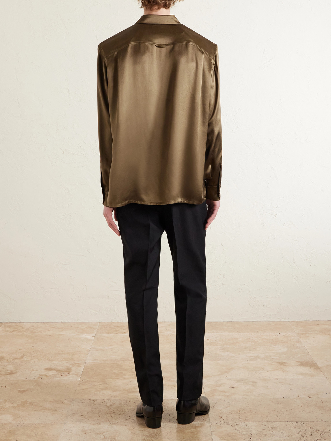 Silk-Satin Shirt