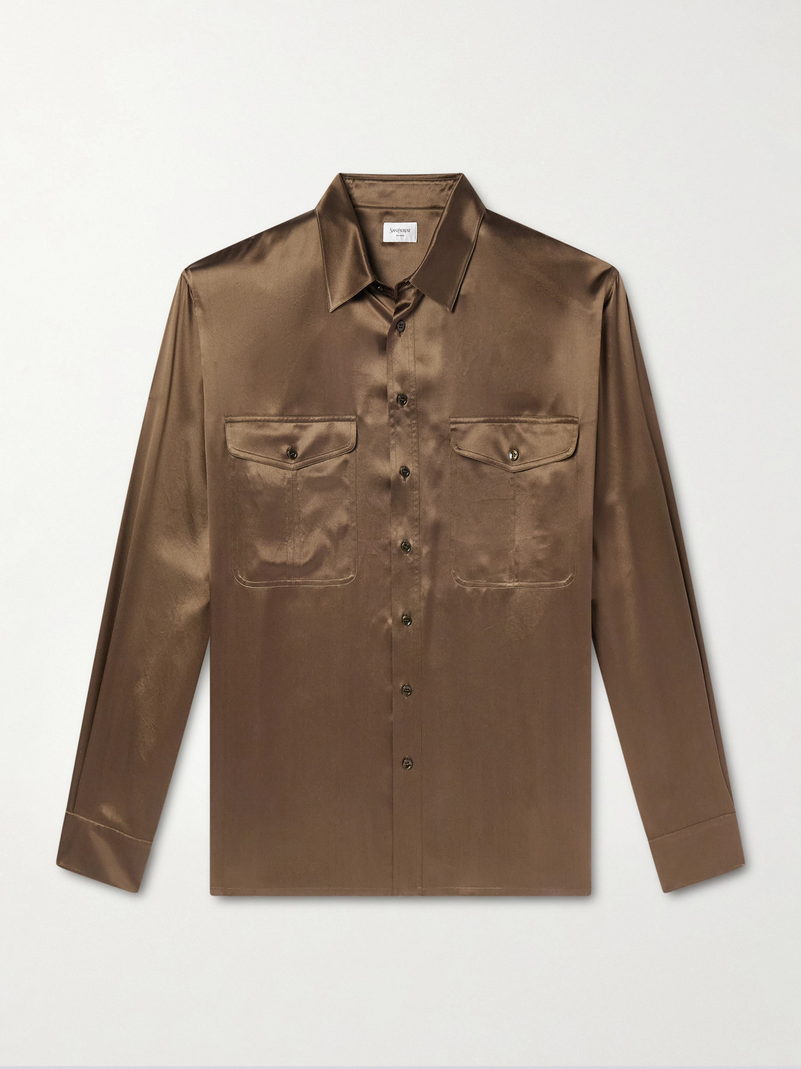 Saint Laurent Silk-Satin Shirt - Men