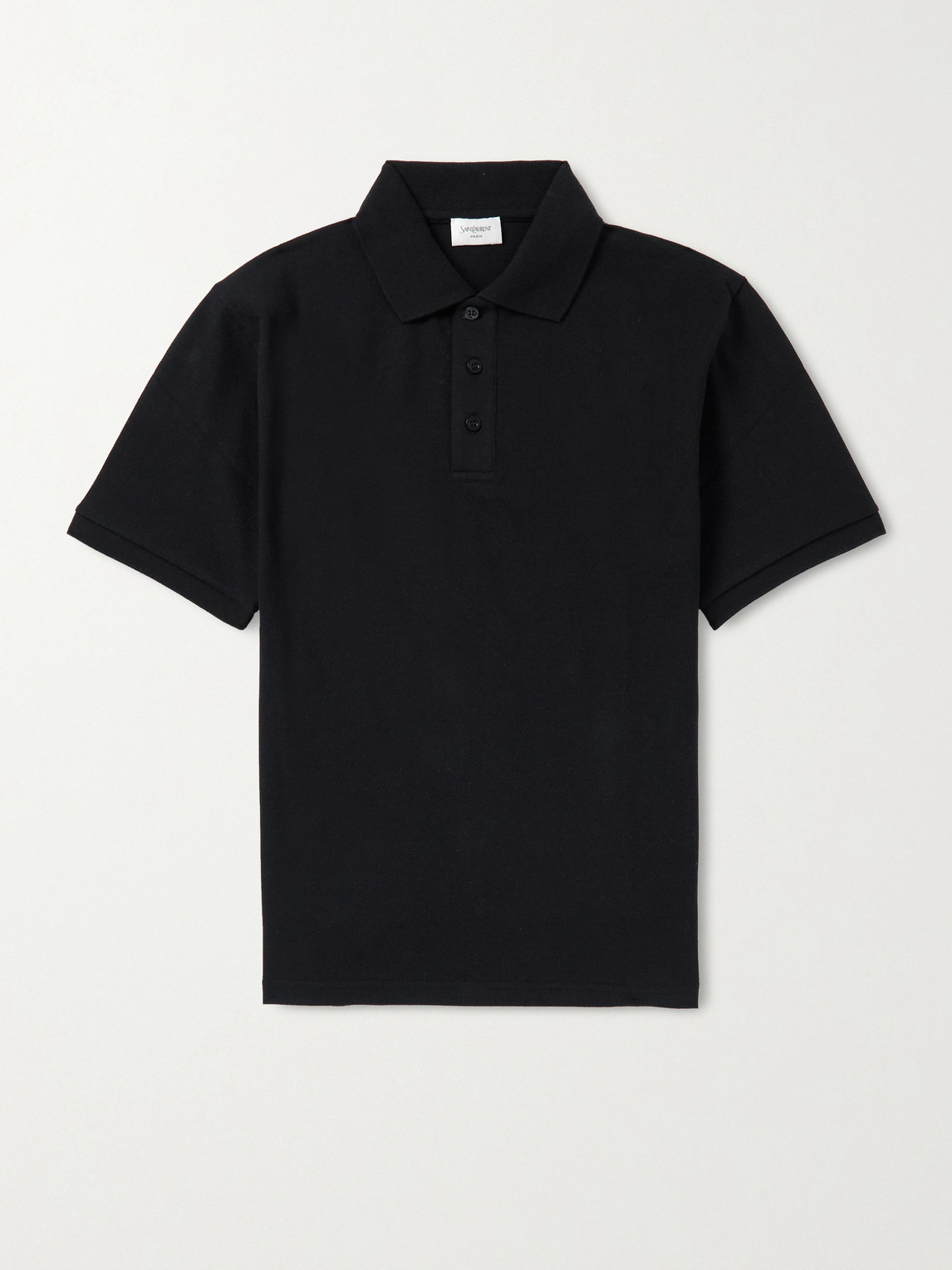 Saint Laurent Logo-Embroidered Cotton-Blend Piqué Polo hirt - Men