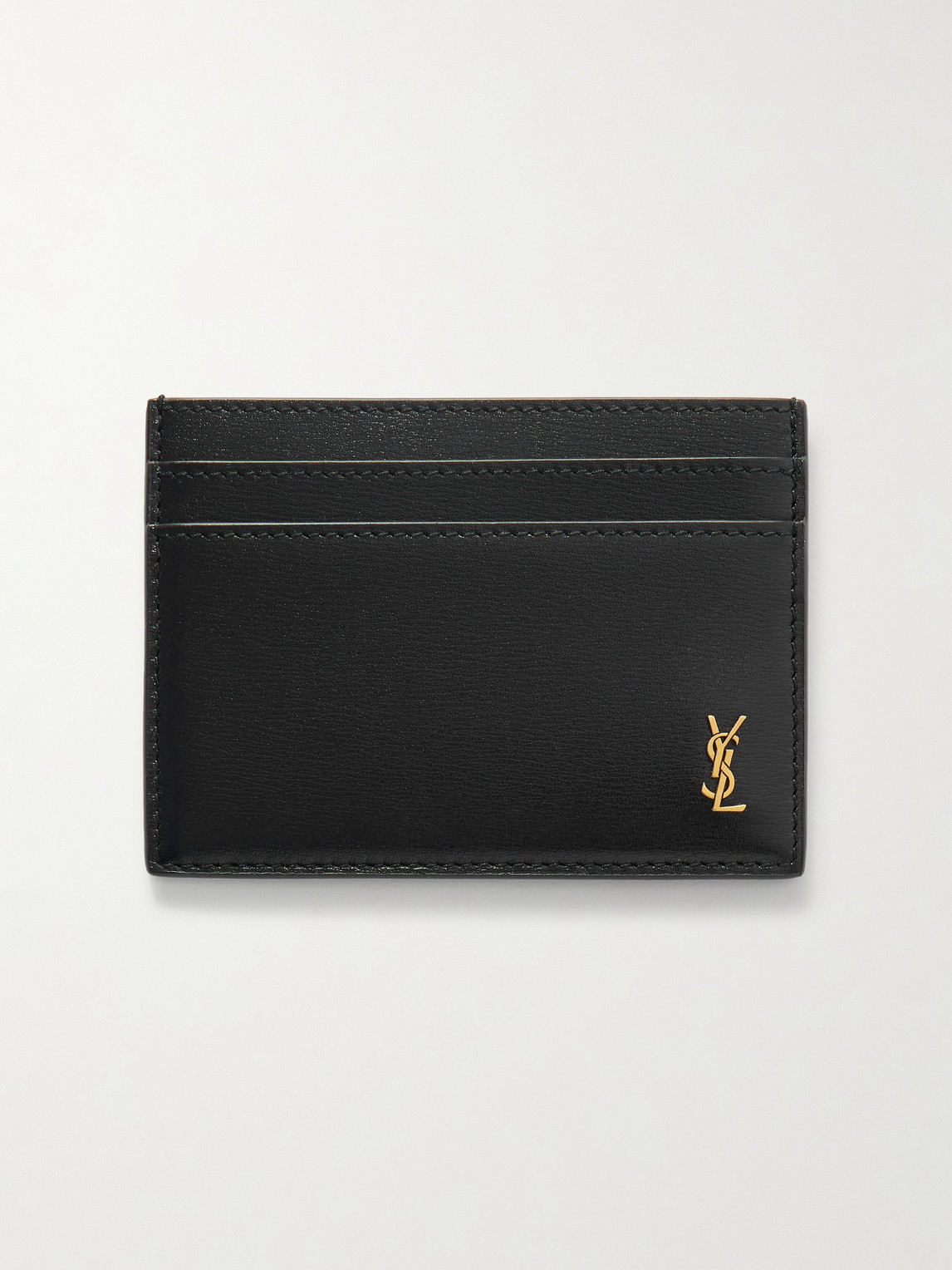 Saint Laurent Logo-Embellished Leather Cardholder - Men