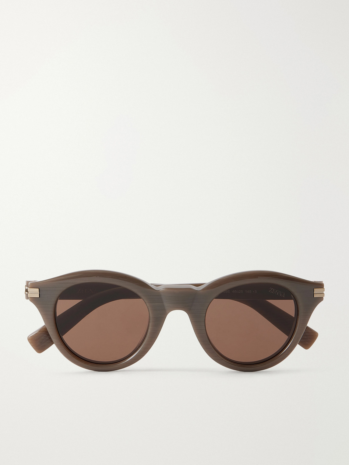 Zegna Round-Frame Acetate Sunglasses - Men