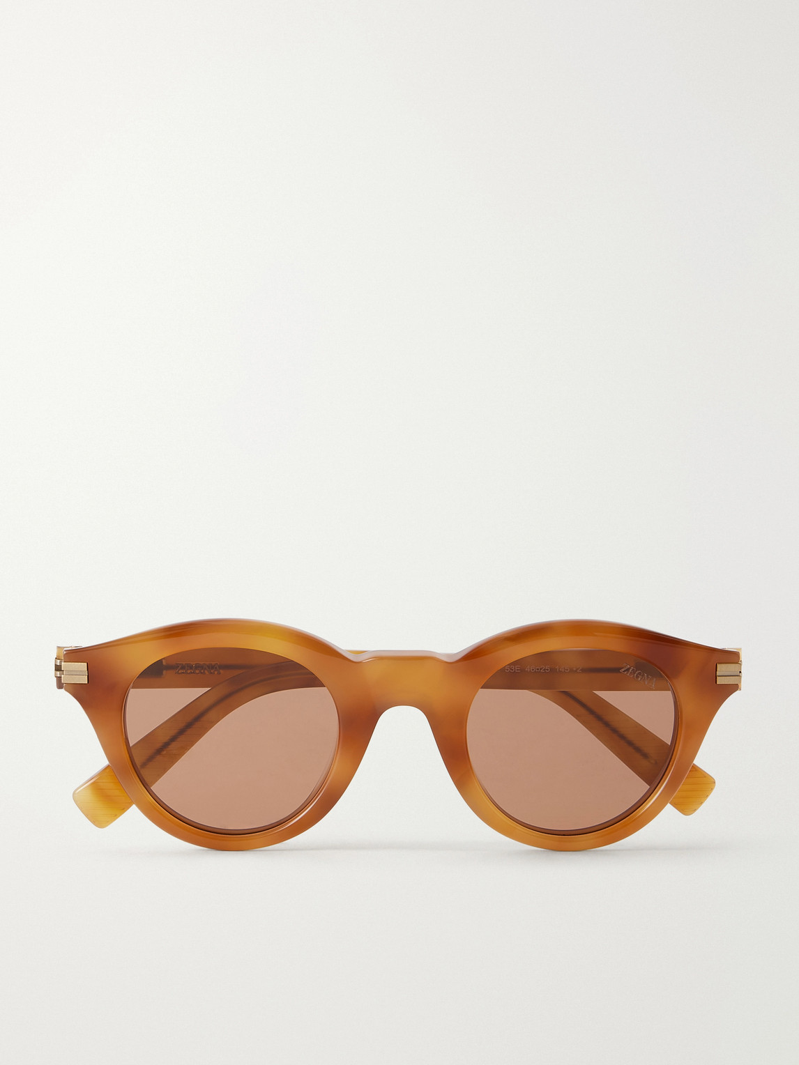 Zegna Round-Frame Acetate Sunglasses - Men