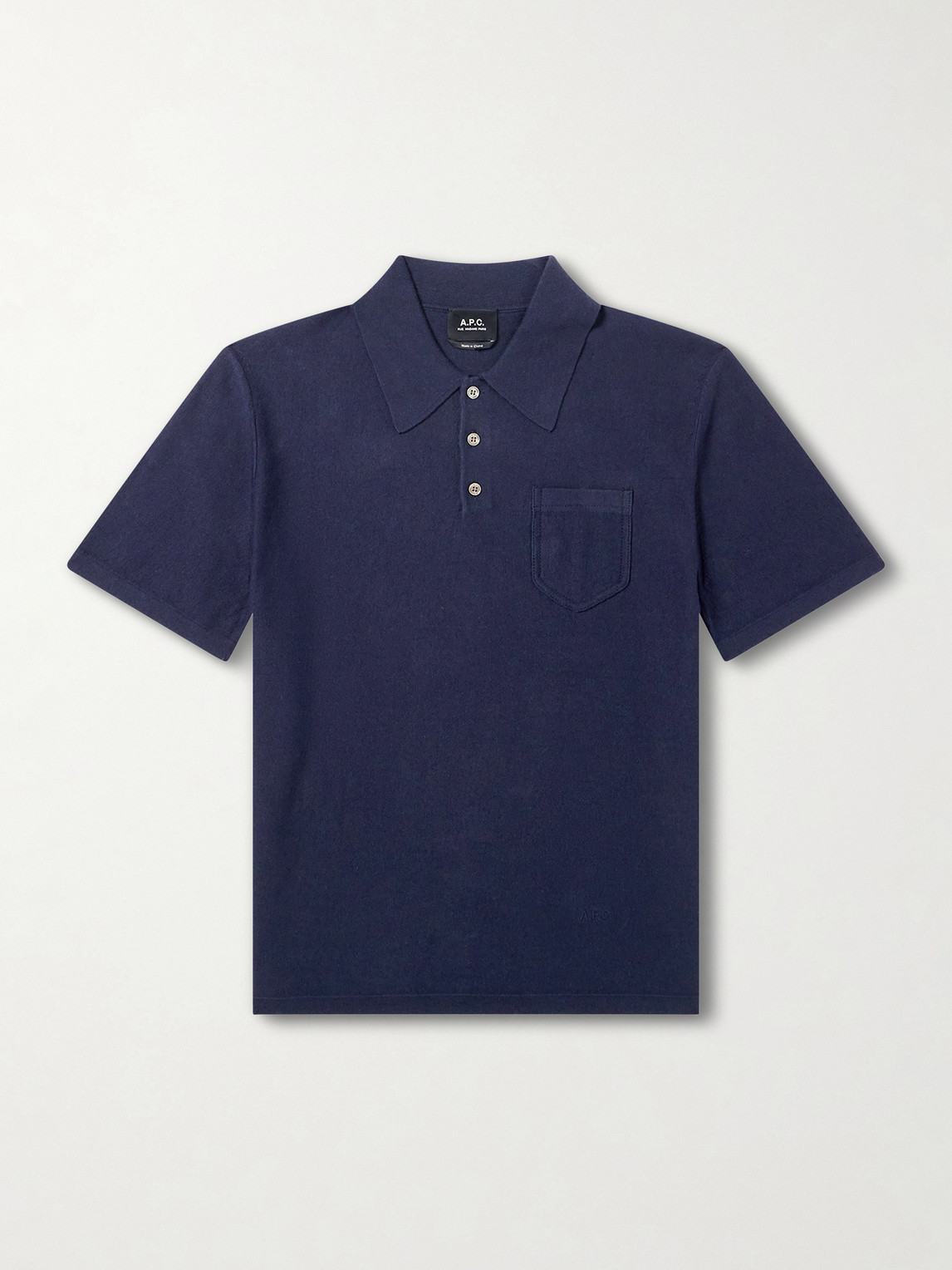 A.P.C. Eliot Cotton and Cashmere-Blend Polo Shirt - Men