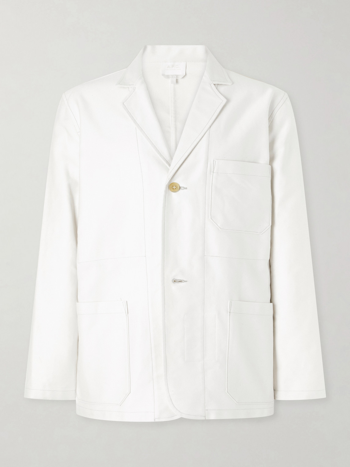 A.p.c. Leo Cotton Blazer In White
