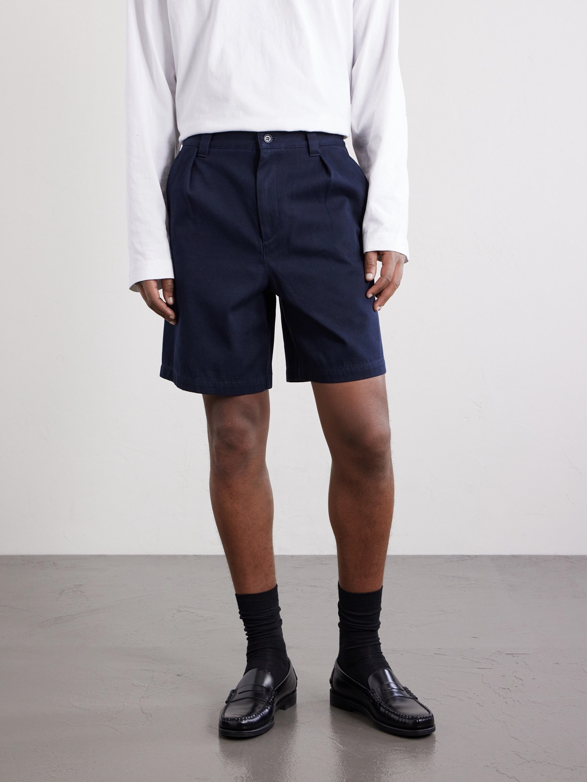 A.p.c. - Otis Straight-leg Cotton Shorts - Men - Blue - S 