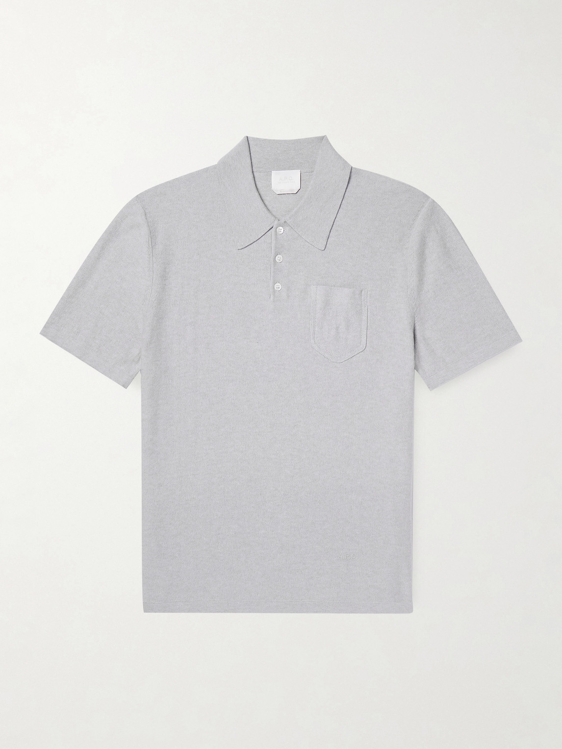 A.P.C. Eliot Cotton and Cashmere-Blend Polo Shirt - Men