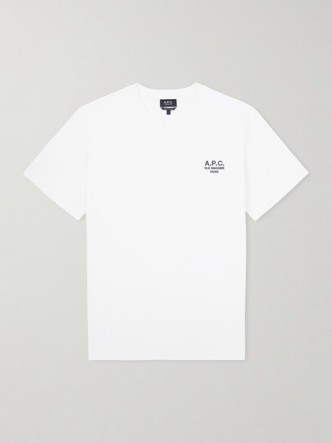 A.P.C. Logo-Embroidered Cotton-Jersey T-Shirten