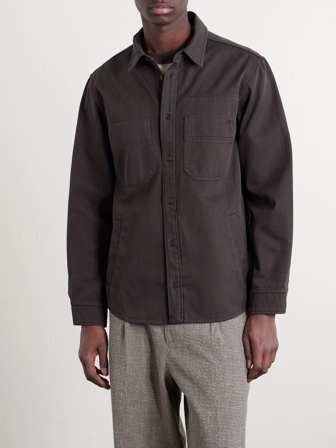  A.p.c. - Noah Cotton-twill Blouson Jacket - Men - Brown - Xs 